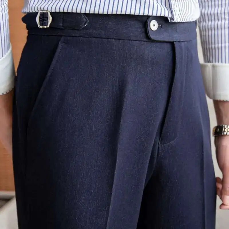 Office blue business trousers