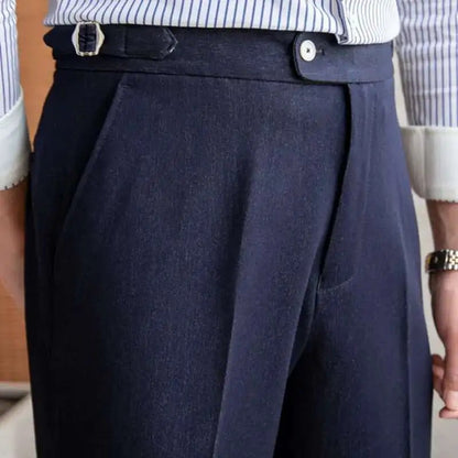 Office blue business trousers