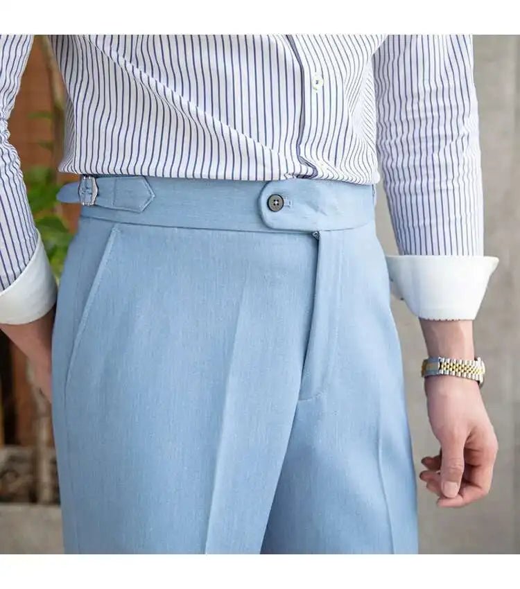 Office blue business trousers