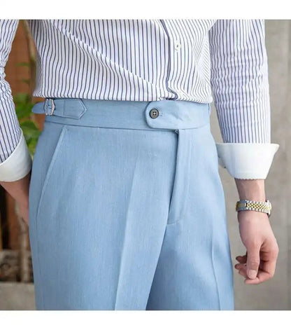Office blue business trousers
