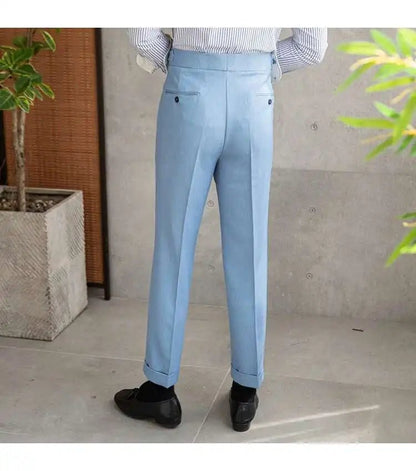 Office blue business trousers