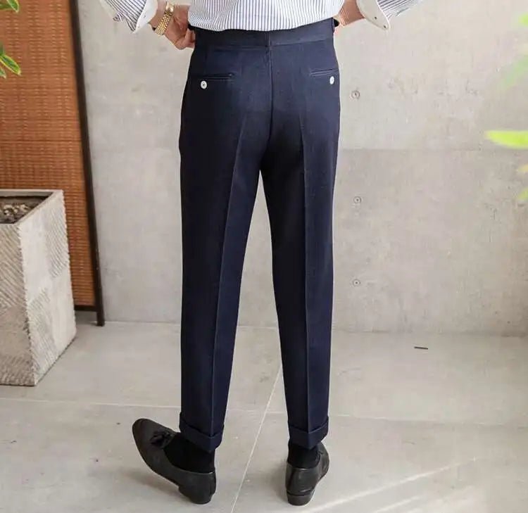 Office blue business trousers
