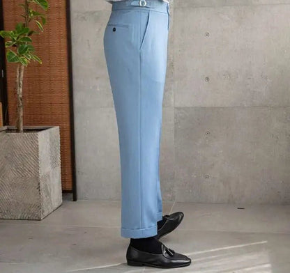 Office blue business trousers