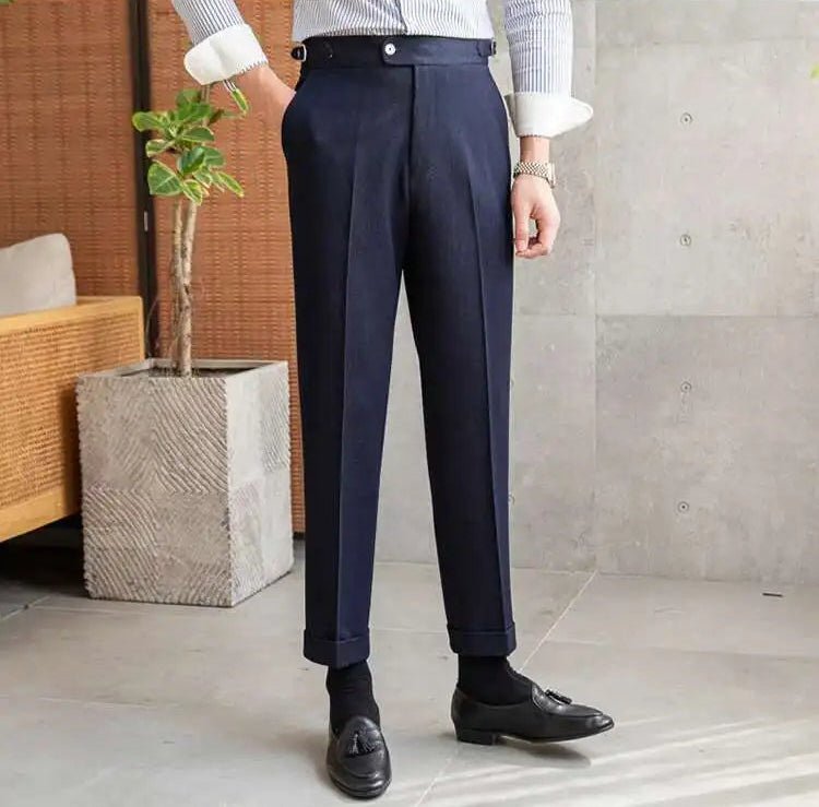 Office blue business trousers