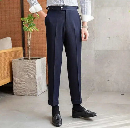 Office blue business trousers