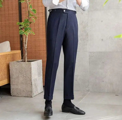 Office blue business trousers
