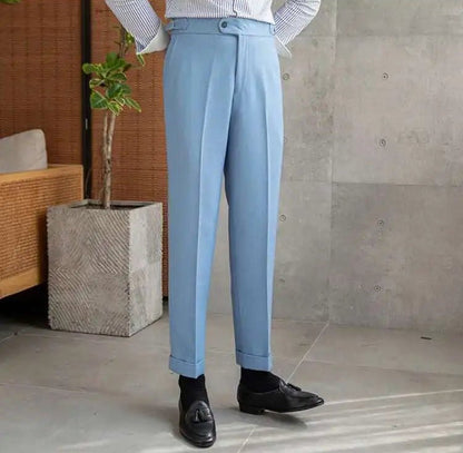 Office blue business trousers