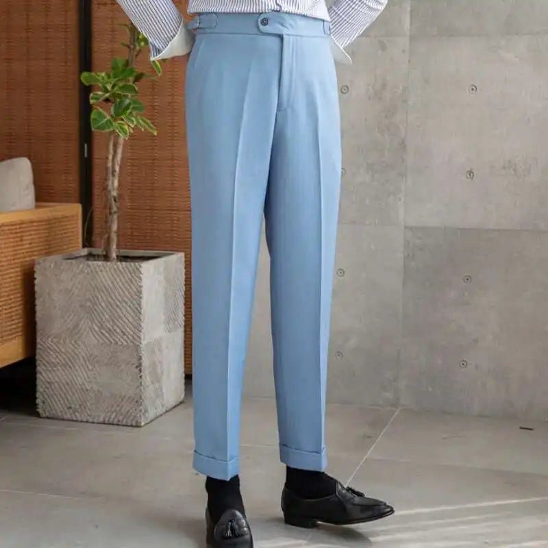 Office blue business trousers