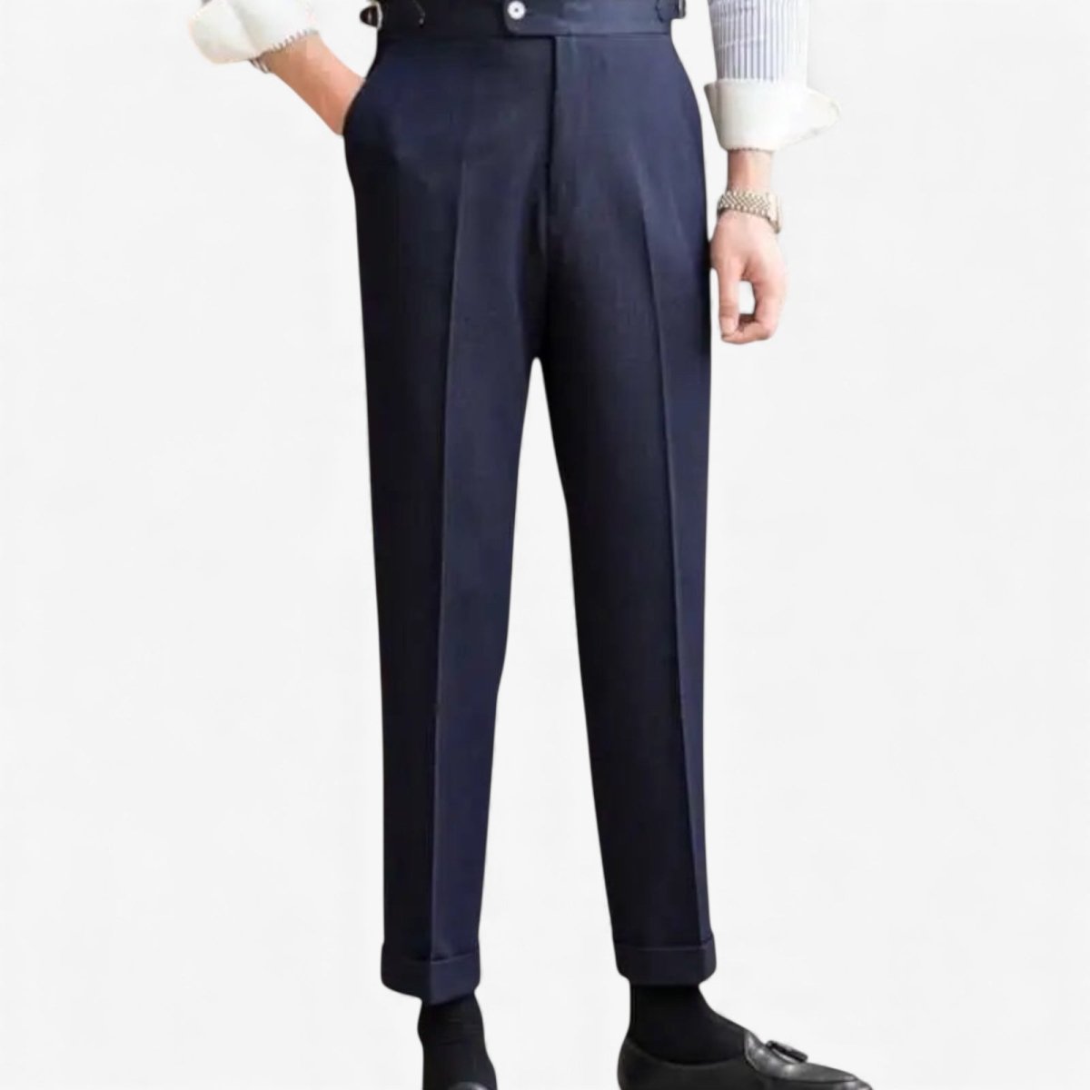 Office blue business trousers