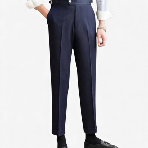 Office blue business trousers