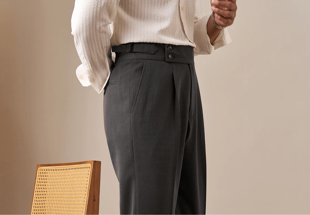 Paris high waist straight fit pants