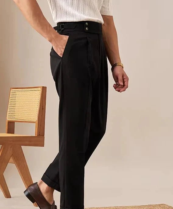 Paris high waist straight fit pants