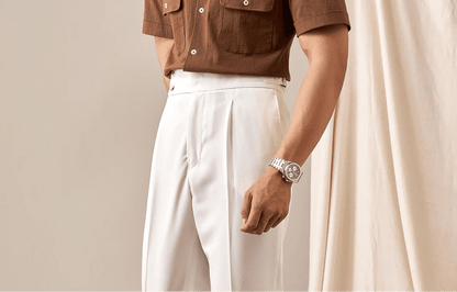 Paris high waist straight fit pants