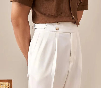 Paris high waist straight fit pants
