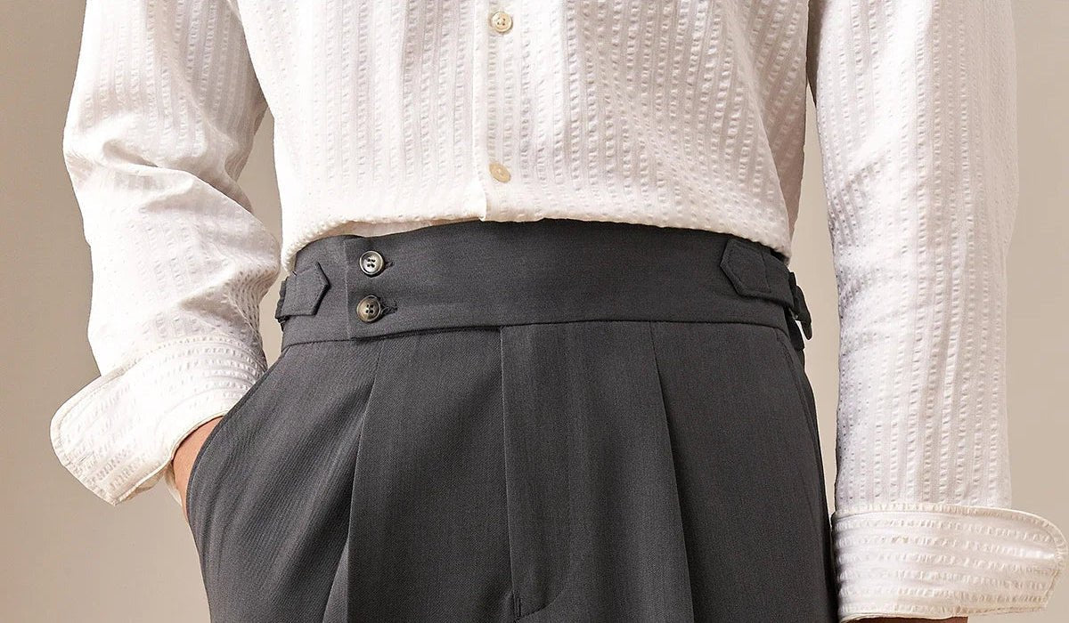 Paris high waist straight fit pants
