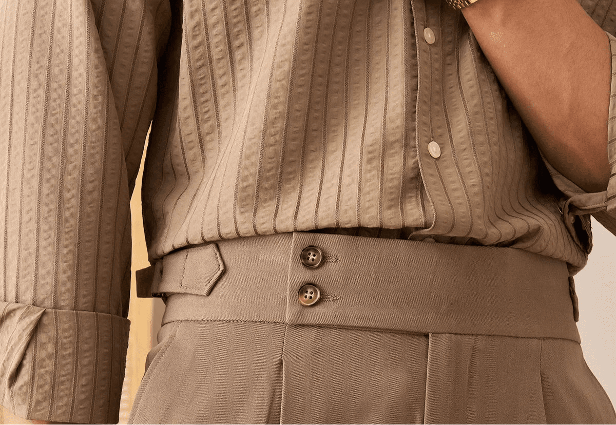 Paris high waist straight fit pants