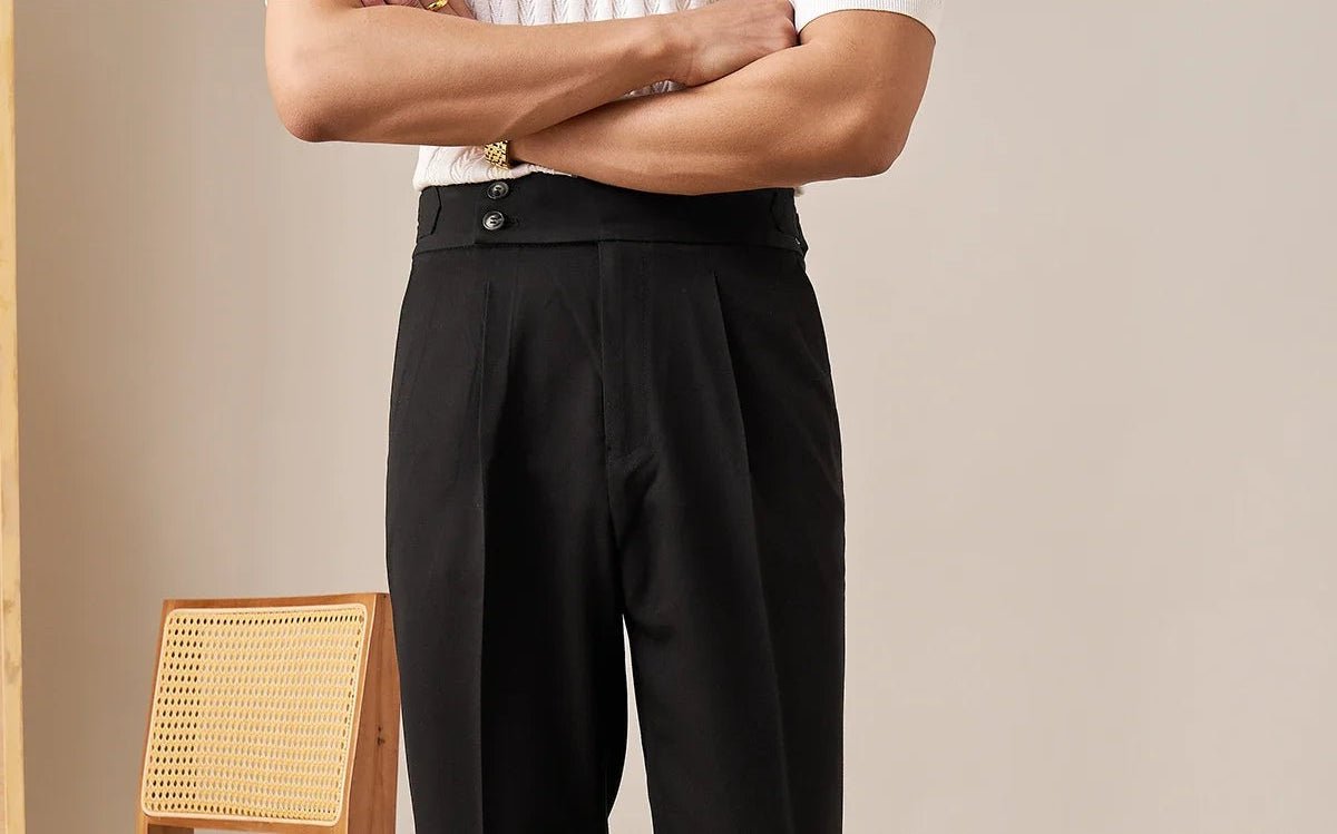 Paris high waist straight fit pants