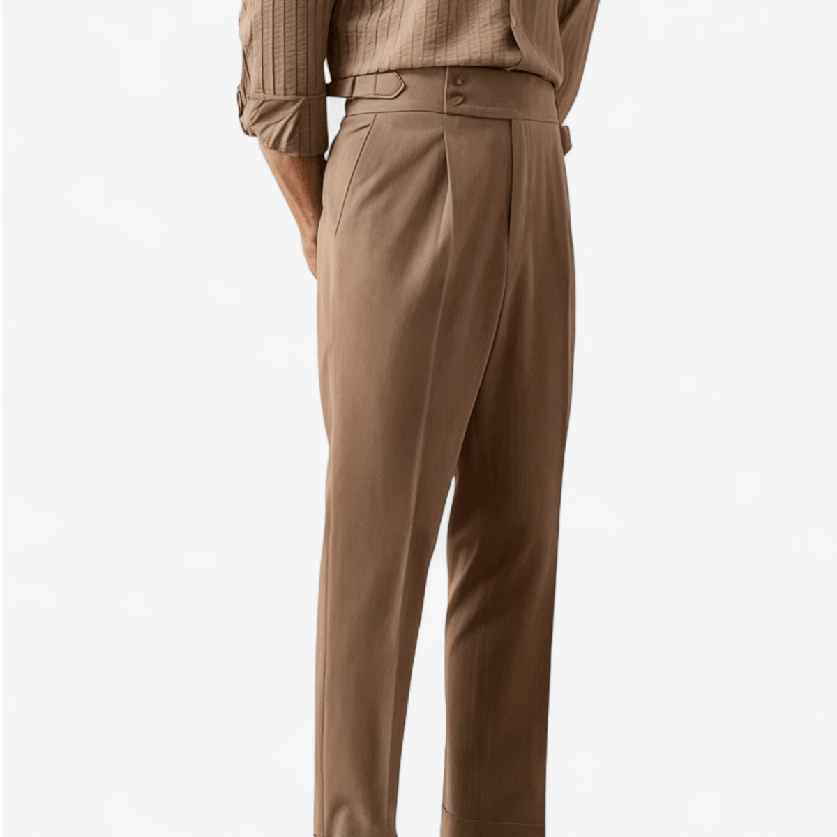 Paris high waist straight fit pants