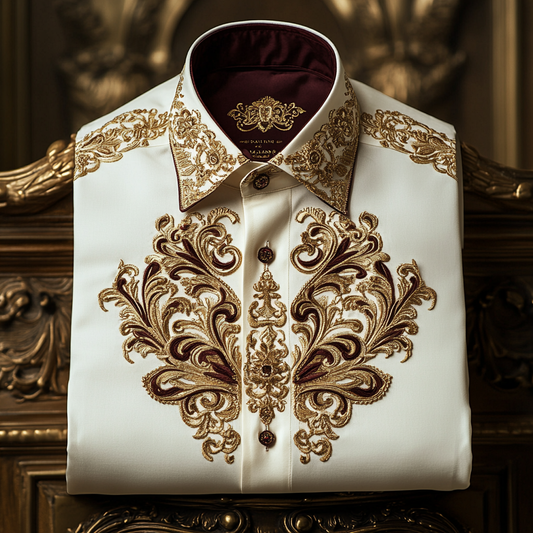 Exclusive Luxury royal comfortable business leisure vacation long sleeve shirt