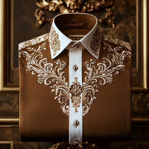 Exclusive Luxury royal comfortable business leisure vacation long sleeve shirt