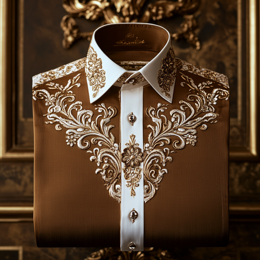 Exclusive Luxury royal comfortable business leisure vacation long sleeve shirt
