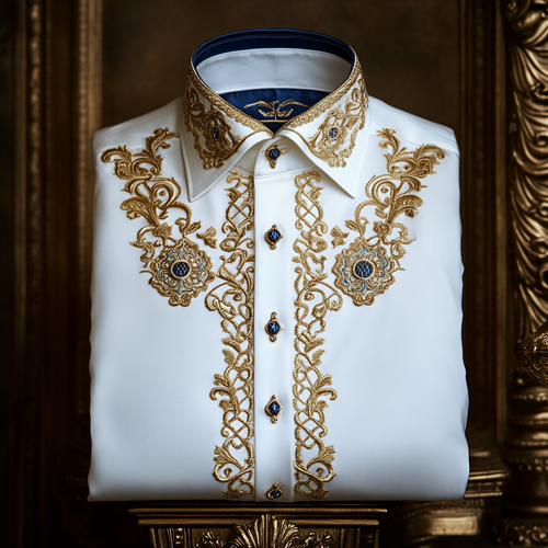 Exclusive Luxury royal comfortable business leisure vacation long sleeve shirt