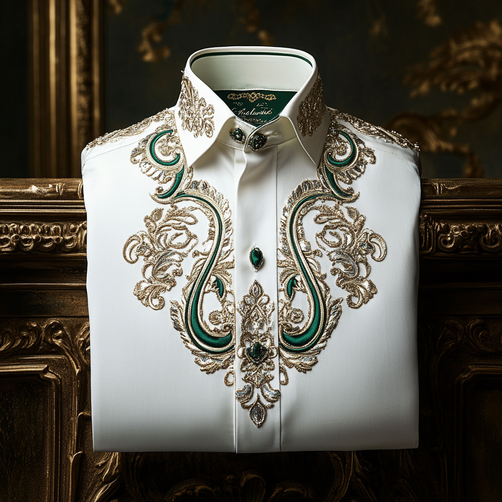 Exclusive Luxury royal comfortable business leisure vacation long sleeve shirt