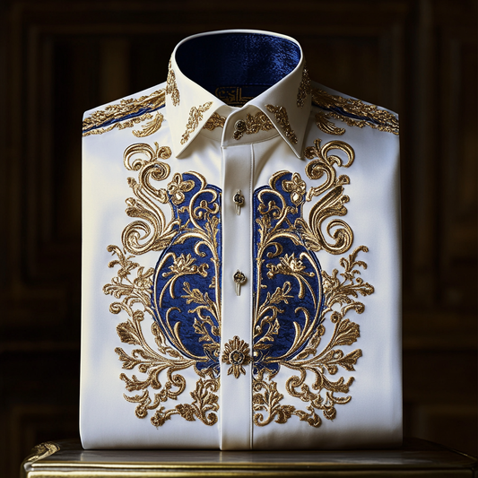 Exclusive Luxury royal comfortable business leisure vacation long sleeve shirt