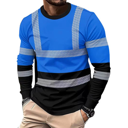 ????50% OFF !! ?Men's Printed Round-neck Long-sleeve Shirt
