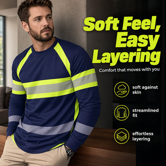 Crewneck Color Block Long Sleeve T-Shirt