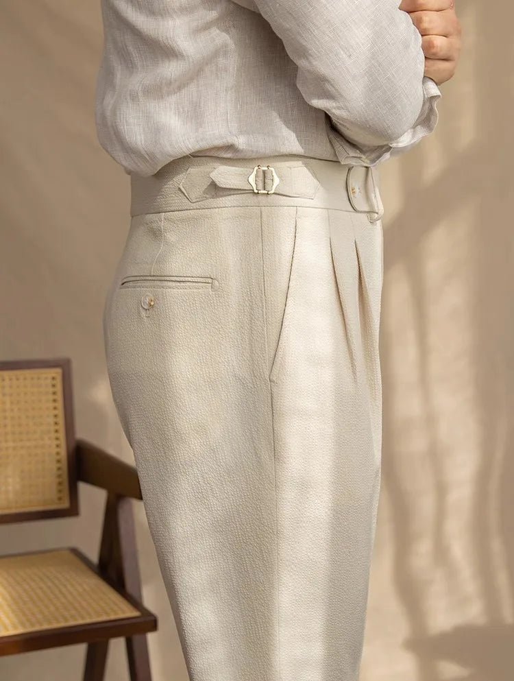 Straight fit suit elegant pants