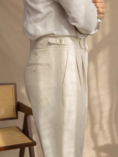 Straight fit suit elegant pants