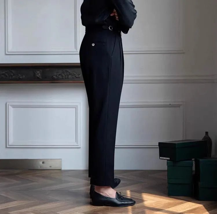 Straight fit suit elegant pants