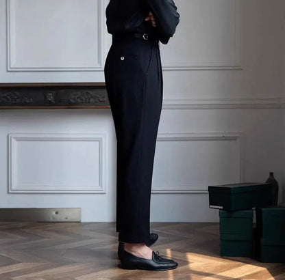 Straight fit suit elegant pants