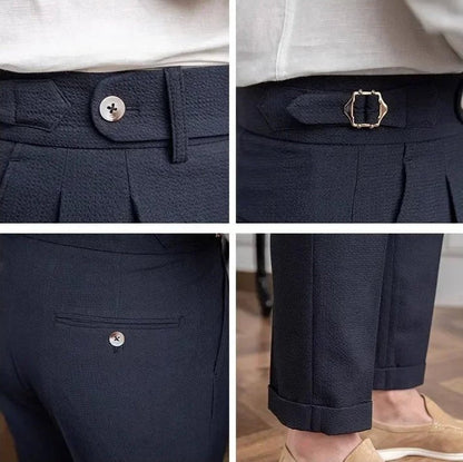 Straight fit suit elegant pants