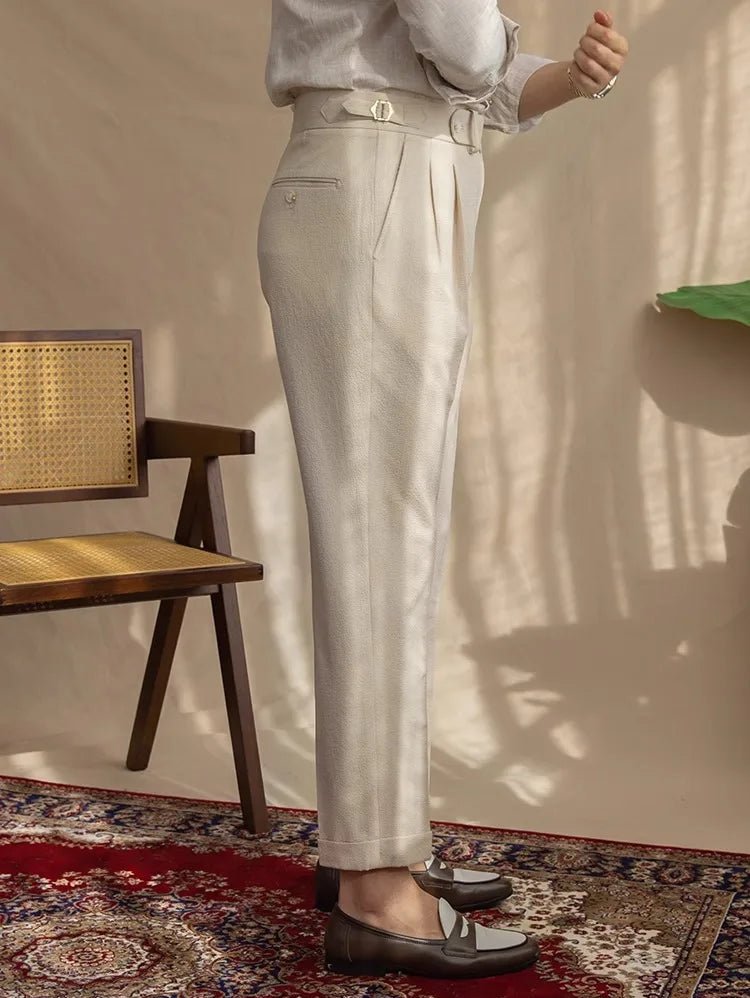Straight fit suit elegant pants