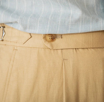 Summer straight fit elegant trousers