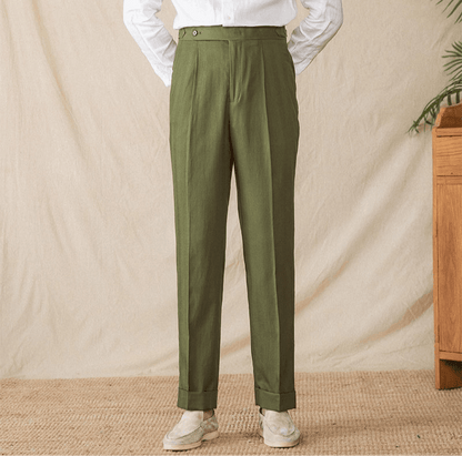 Summer straight fit elegant trousers