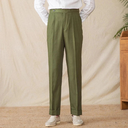 Summer straight fit elegant trousers