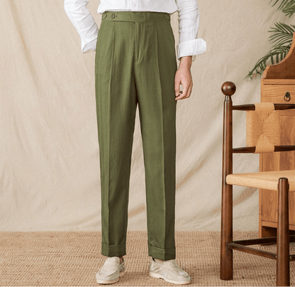 Summer straight fit elegant trousers
