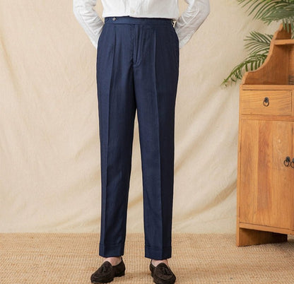 Summer straight fit elegant trousers