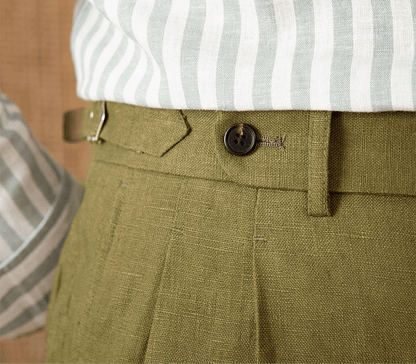 Summer straight fit lightweight trousers