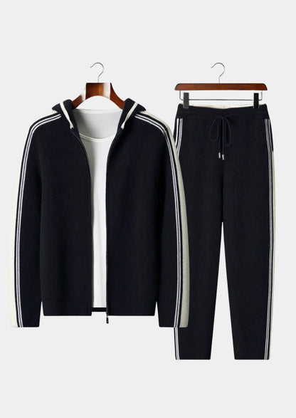 Pure Extra-Fine Merino Wool Black Damien Set