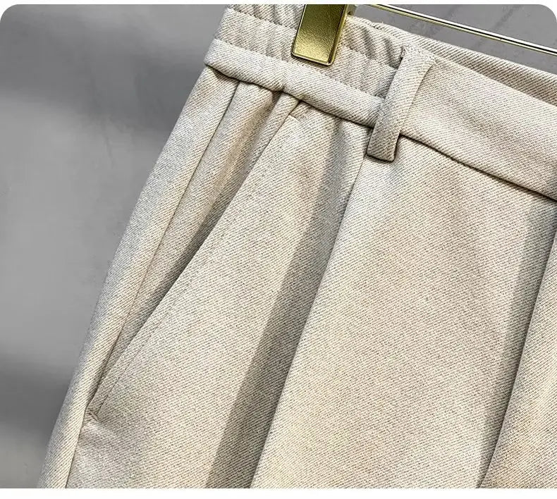 Winter korean pants with elastic waist