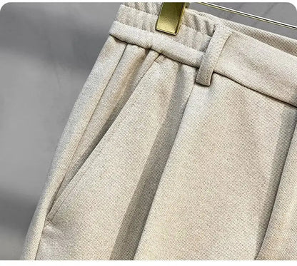 Winter korean pants with elastic waist