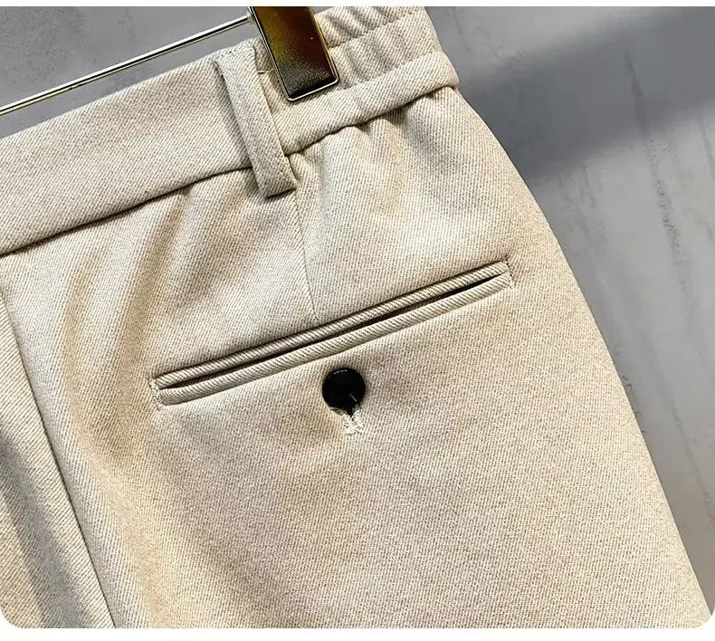 Winter korean pants with elastic waist