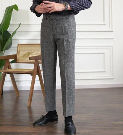 Winter tweed suit trousers