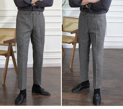 Winter tweed suit trousers