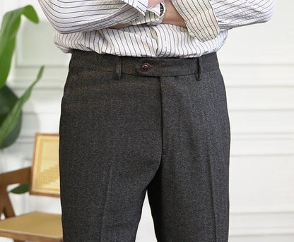 Winter tweed suit trousers