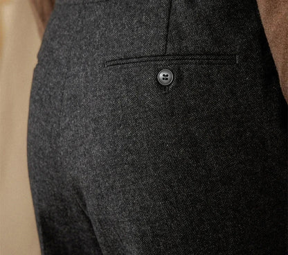 Wool winter italian trousers